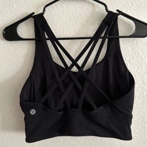 lululemon Free to Be Serene black long line sports bra